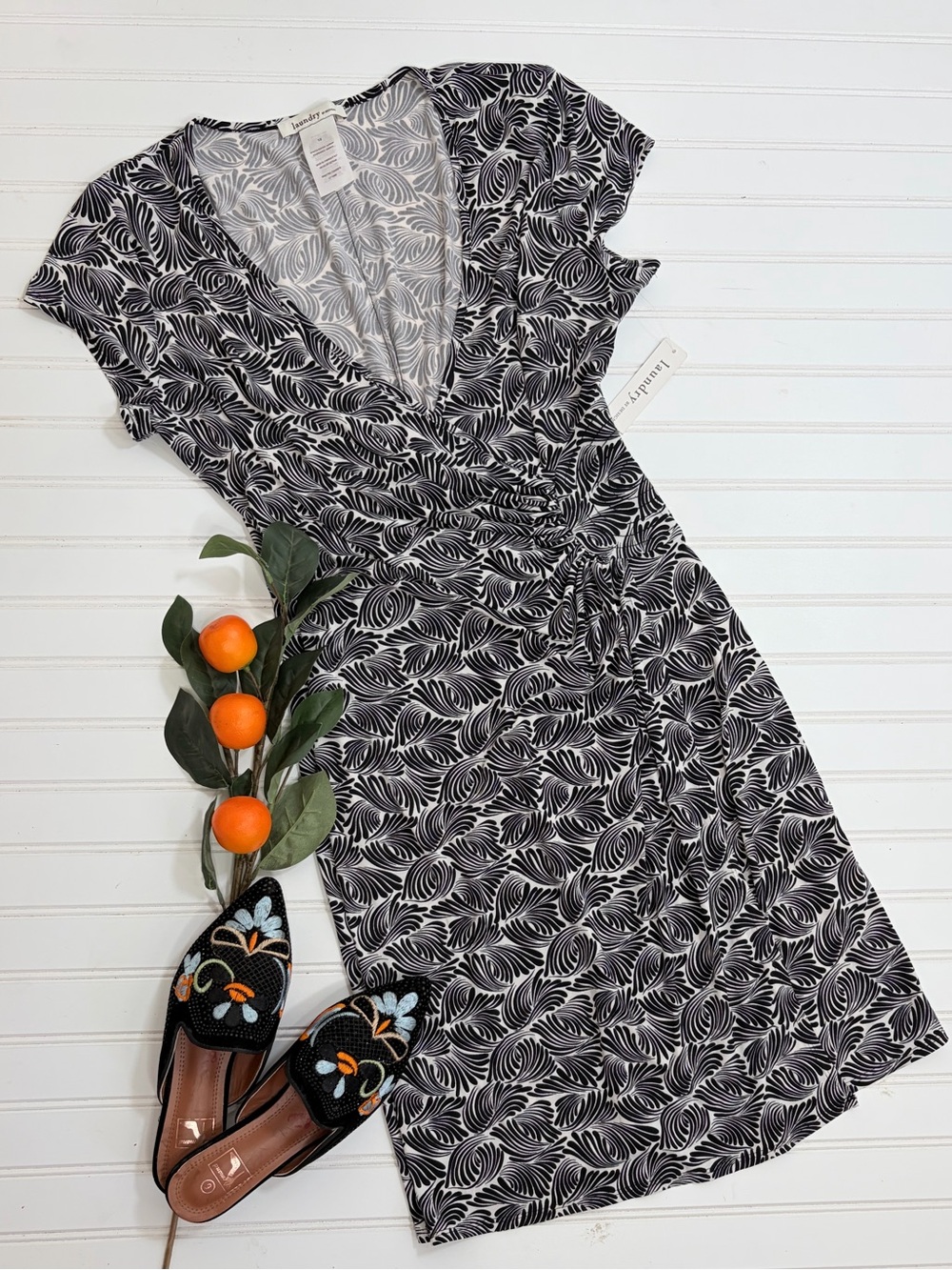 Laundry by Design Swirls Faux Wrap Dress